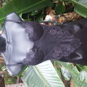 lingerie look satin dress